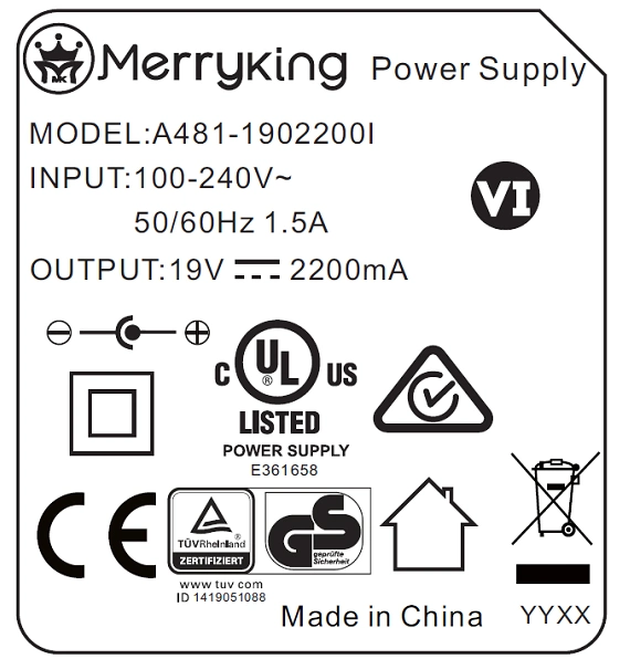 48 W Adaptador de Corriente Universal de montaje en pared muestra gratuita AC Adaptador DC