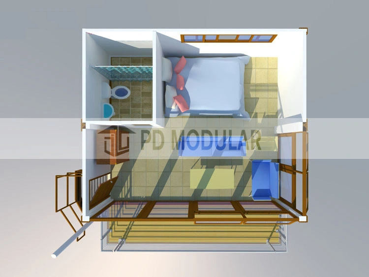 Portable Folding House China Prefabricated Expandable Container Hotel