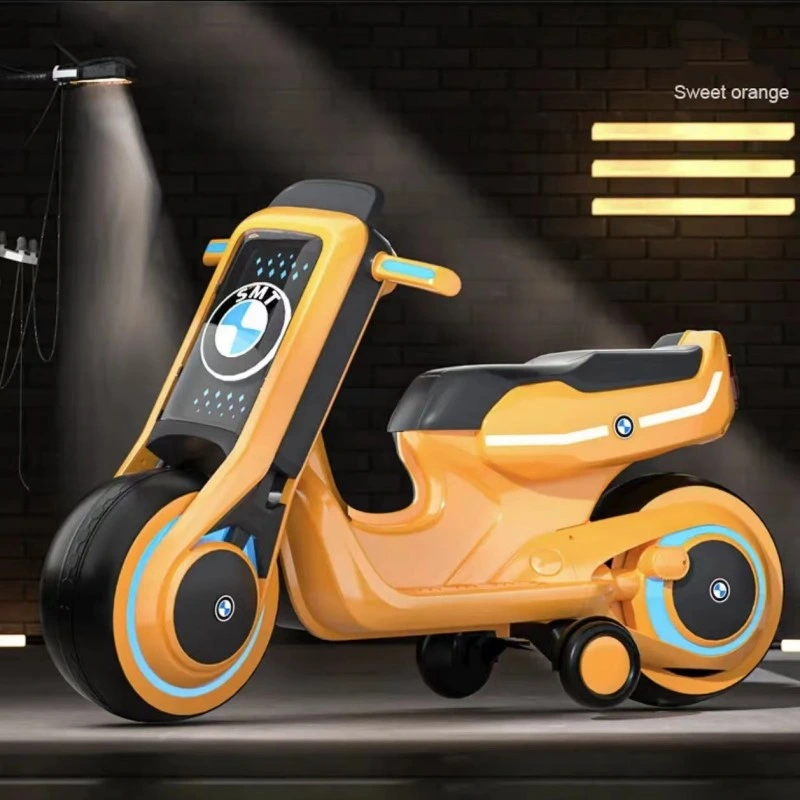 Nuevo diseño de los niños motocicleta eléctrica triciclo Grande pueden sentarse dos ruedas Coche de juguete/Niños pilas recargables tamaño grande motos