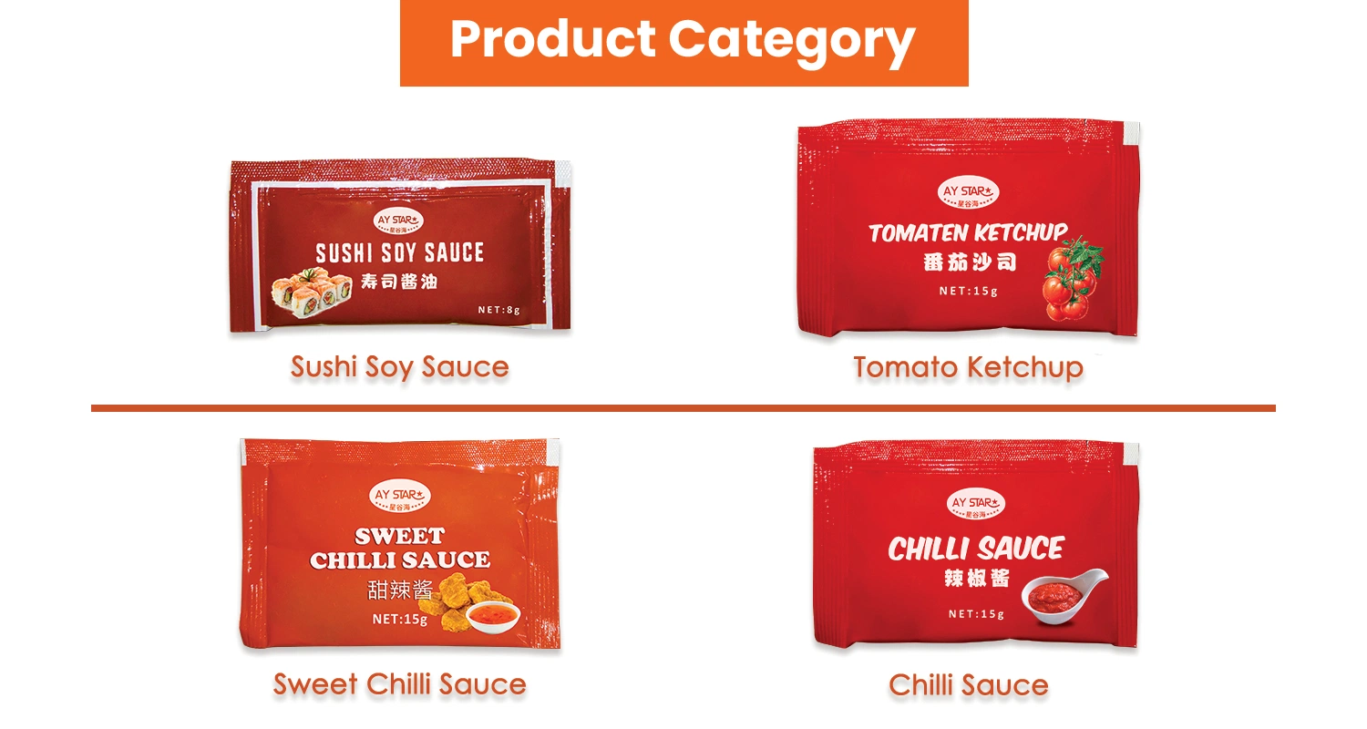 Wholesale Factory OEM Brand Thai Paste Sweet Chili Sauce Sachet