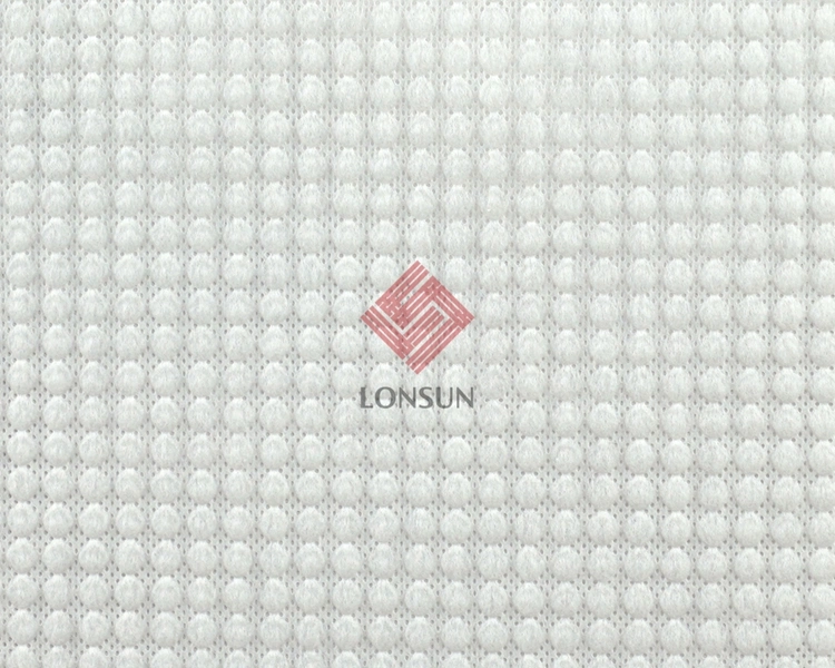 Factory Supply Hygiene Product Raw Materials Embossed Hot Air Through Non-Woven Fabric
