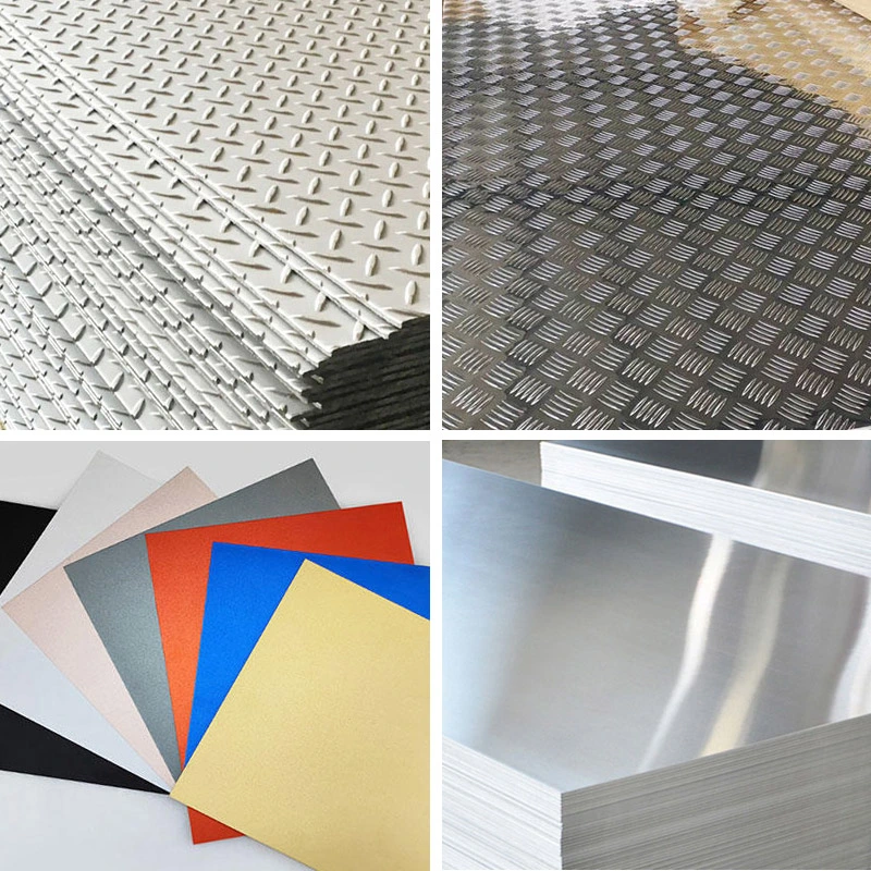 2017 5083 5053 5827 5052 5054 5005 6061 T6 Aluminium Perforated Diamond Tread Lead Color Coated Anodized Roofing Metal Al Aluminum Alloy Material Plates Price