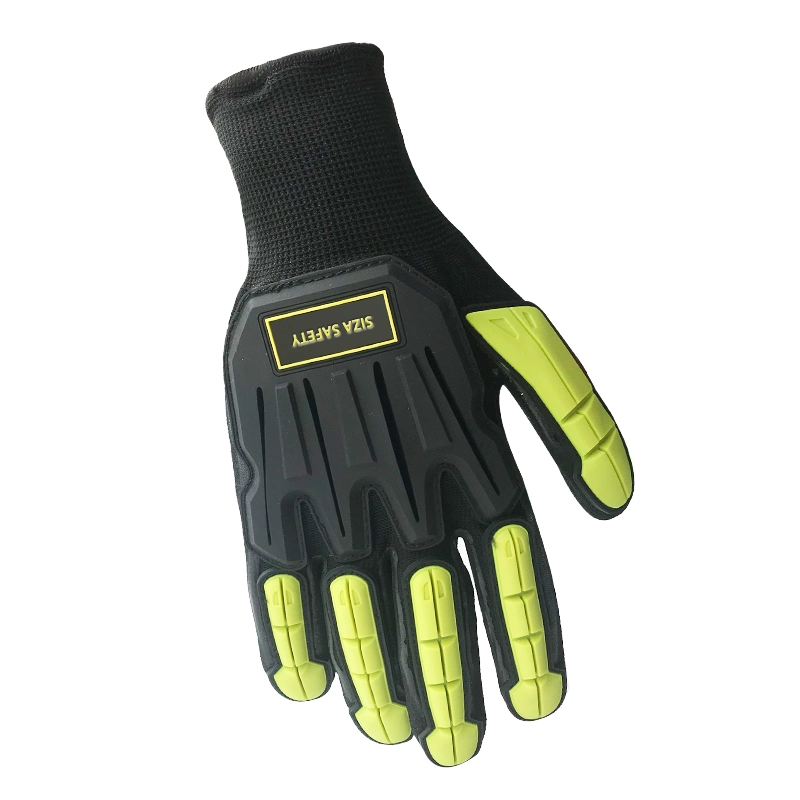 Black PVC DOT Gloves Cotton/Polyester Heavyweight Plain Seamless Knit Gloves with Sheet