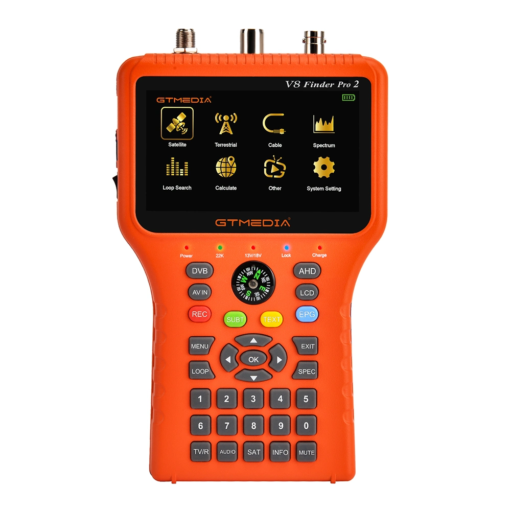 جهاز FROM Function Combo Meter V8 Finder™ جديد ومطلق متوافق مع PRO2 DVB-S2X/S2/S/T2/T/C مع حساب تلقائي لزاوية Az/EL