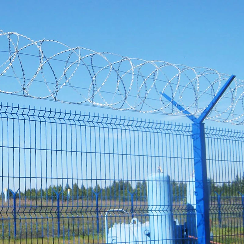 Wholesale High Quality PVC Powder Coated Green Welded 3D Wire V Mesh Security Fencing.