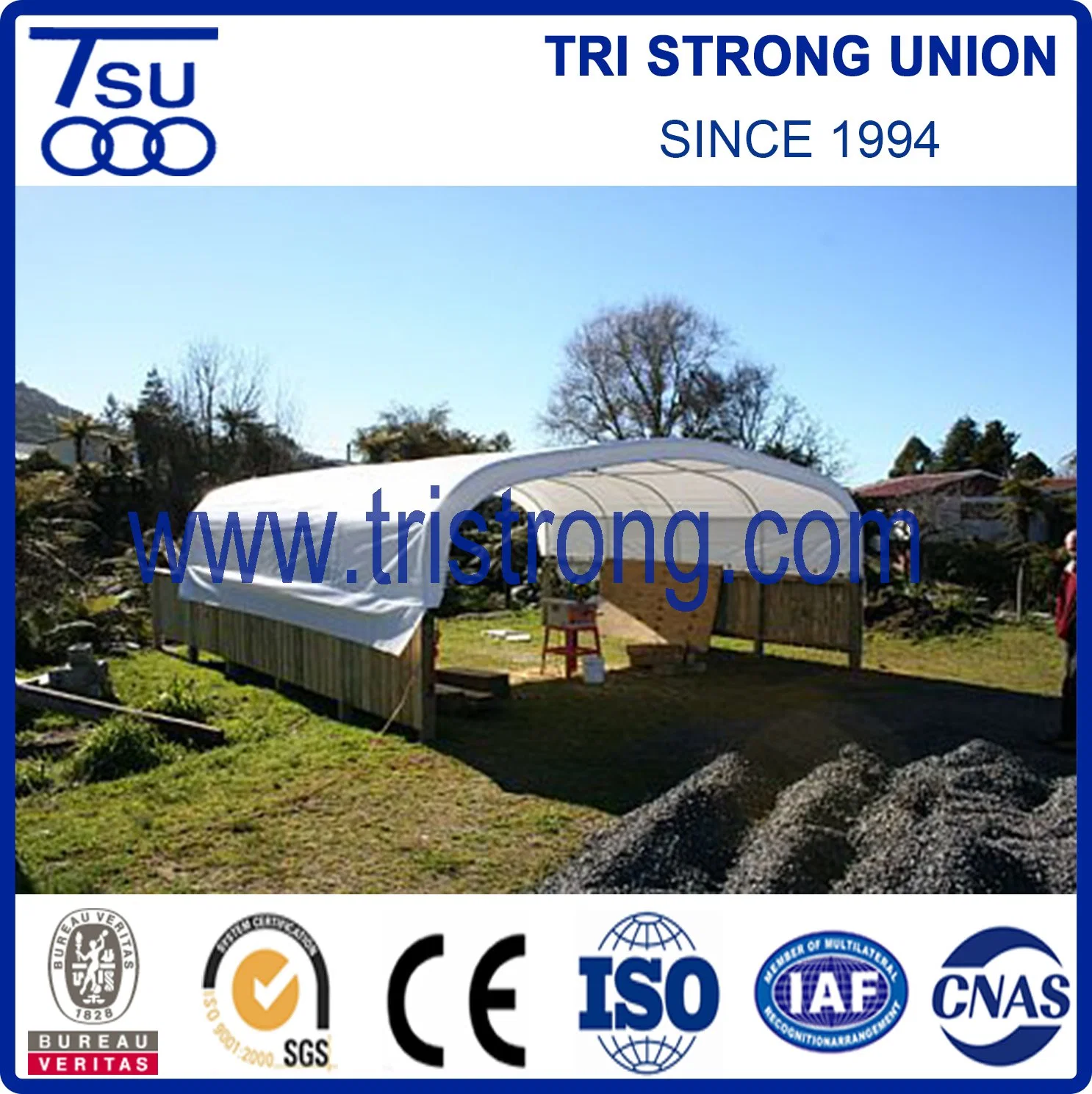 Galvanized Steel Tube Frame Container Roof with PVC Cover (TSU-2020C/TSU-2040C)