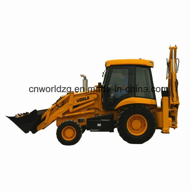 4 Wheel Drive Backhoe Loader with 1m3 Bucket (WZ30-25C)