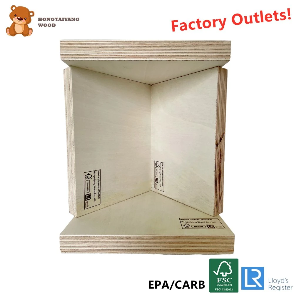 18mm Wholesale/Supplier Melamine Plywood Board Sheet Poplar Core with FSC EPA Carb