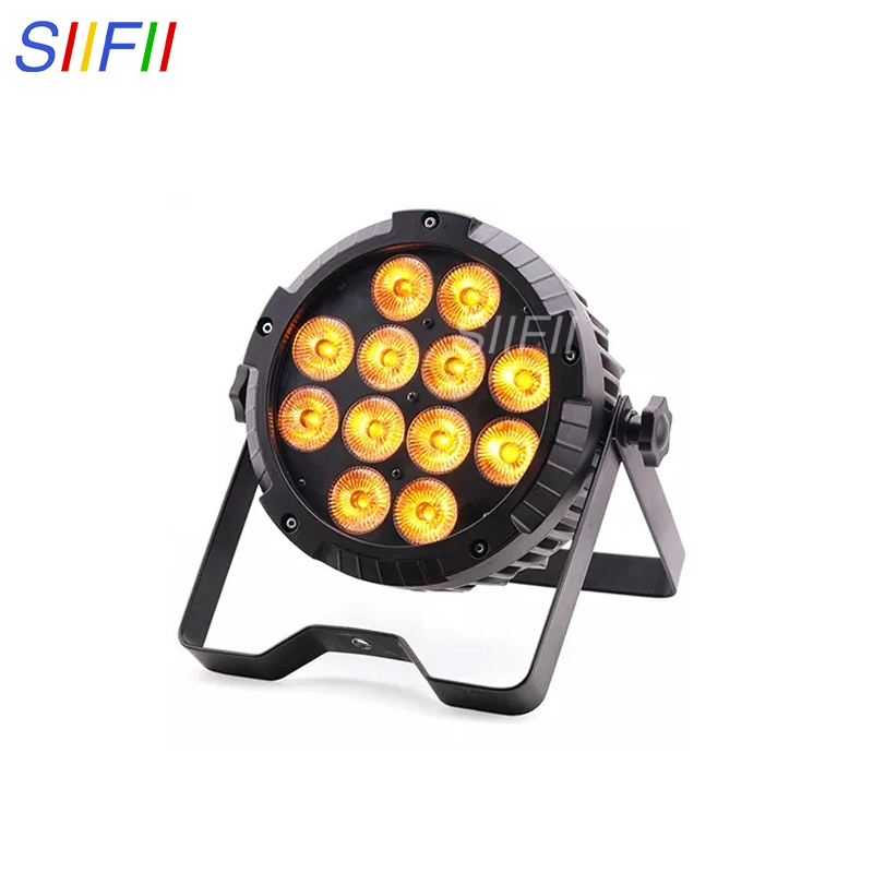 Waterproof Battery PAR Light 12X18W Rgbaw+UV 6 in 1 LED Mobile Phone APP Control Stage Light DJ Disco Equipment