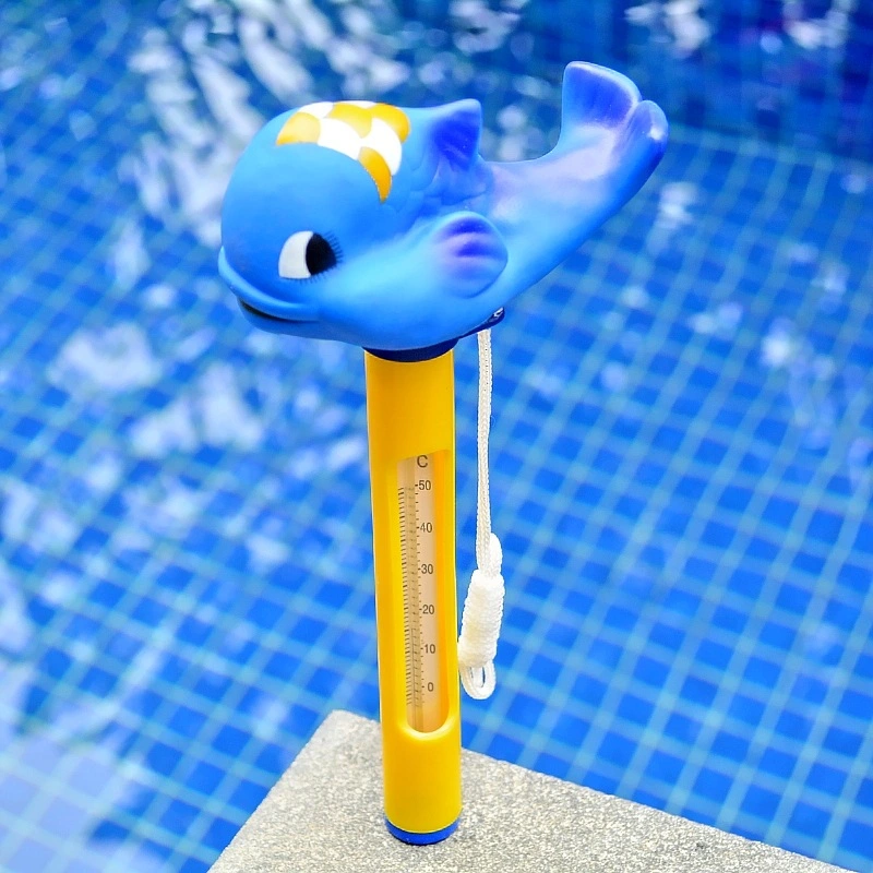 حمام السباحة مقياس الحرارة سبا حوض استحمام ساخن حوت السلاحف وأسماك الحوت Animal Toy Wyz20199