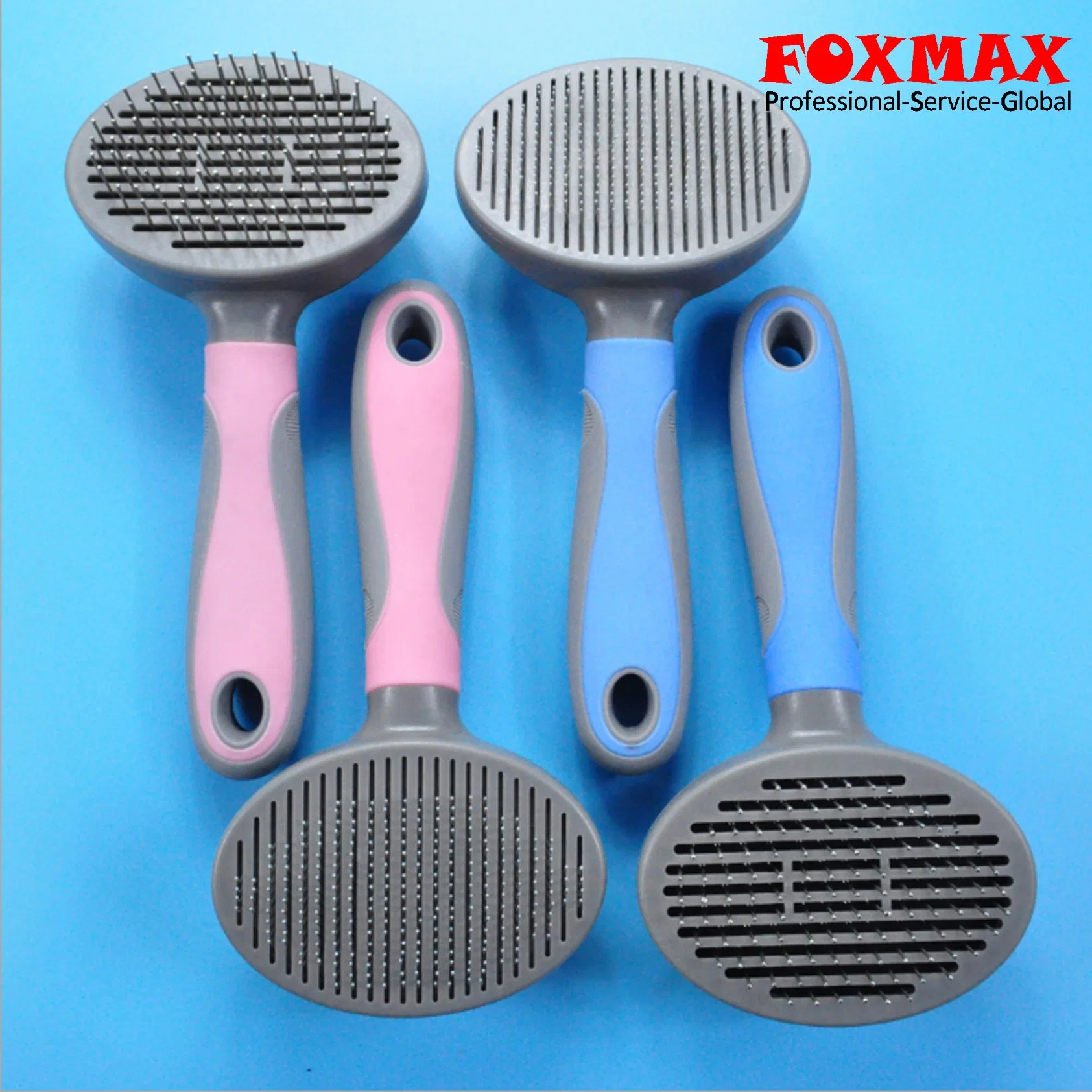 Stainless Steel Massage Grooming Comb Brush for Pet Dog (FM-PS137)