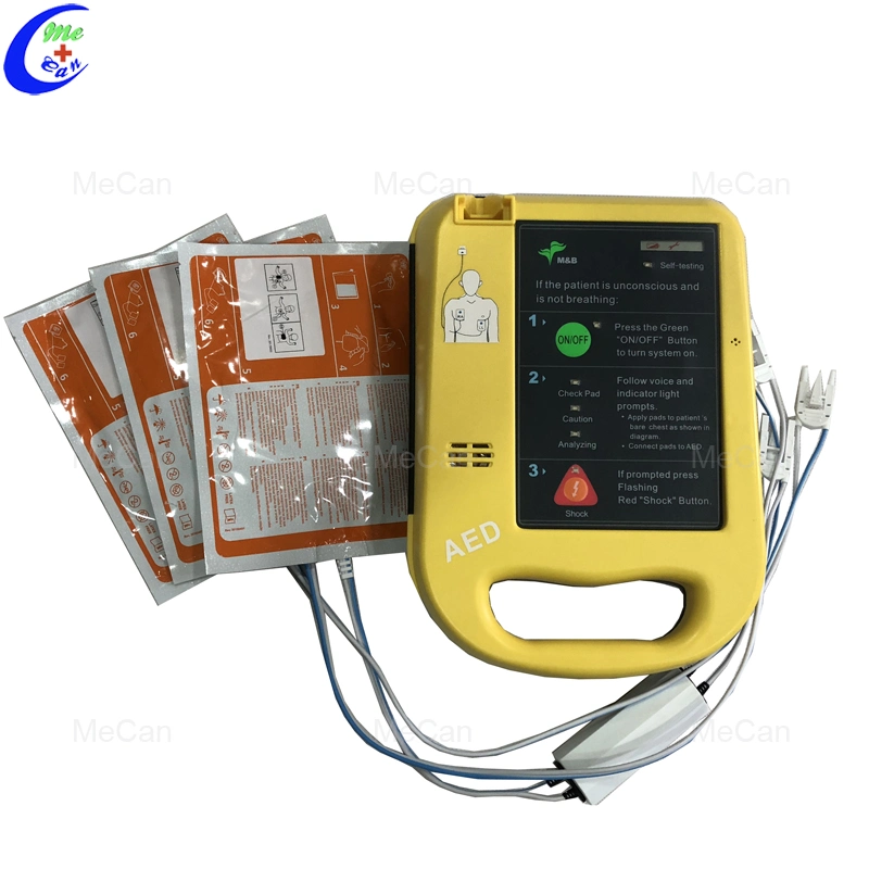 Hospital Clinic School Portable Aed Defibrillator Trainer Automated External Defibrillator Machine