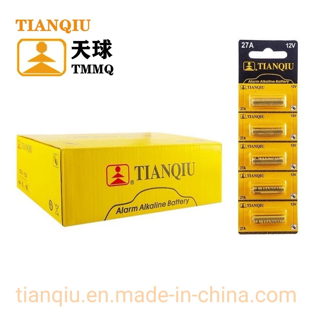 Tianqiu 23A Alkaline Battery 12V Clock Button Cell Dry Battery Reloj Pilas