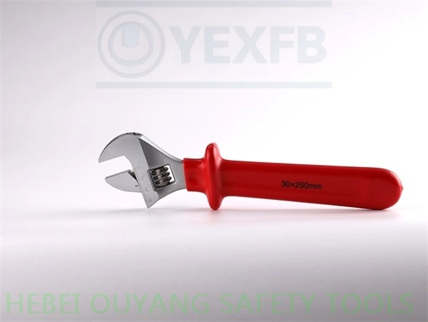 1000V 10" Adjustable Wrench, Dipped Insulated Hand Tools, VDE IEC/En60900