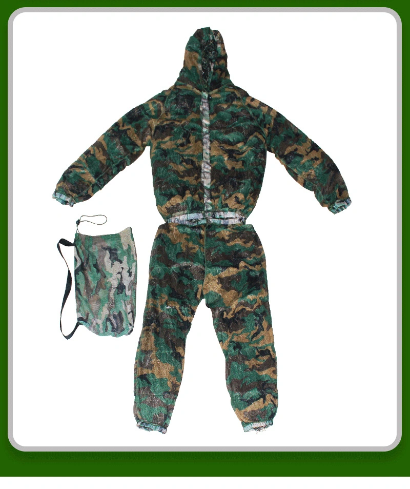 Jungle de la laine costume de camouflage en trois pièces Homme réel CS s'adapter à l'homme réel de camouflage de Sniper costume de poulet