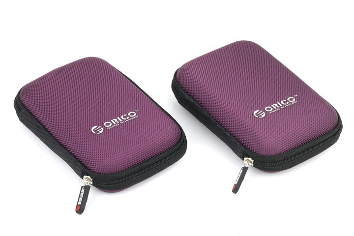 Purple Hard EVA Hard Disk Drive Case