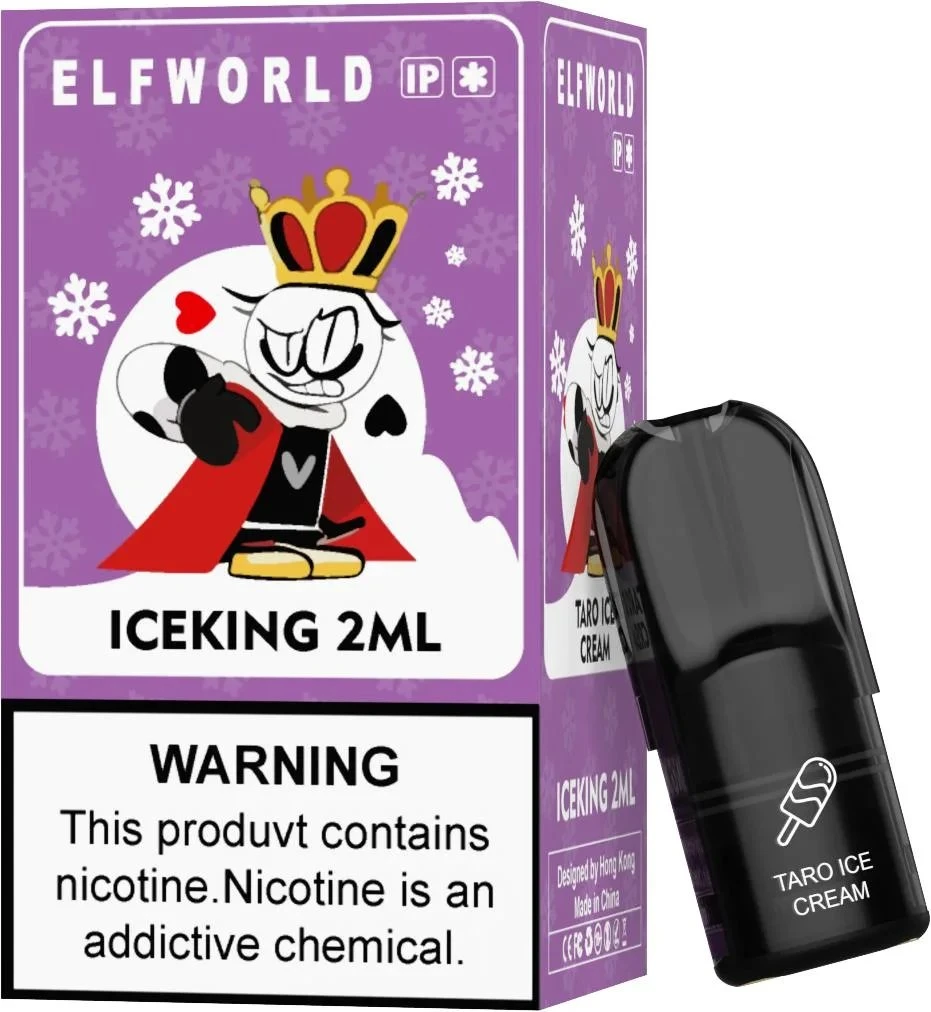 Zbood imprime tu Marca Oval Shape Flavor 18000 Savage Ecig Elfworld Iceking sustituyó a Pod 600 Puff desechable VAPE