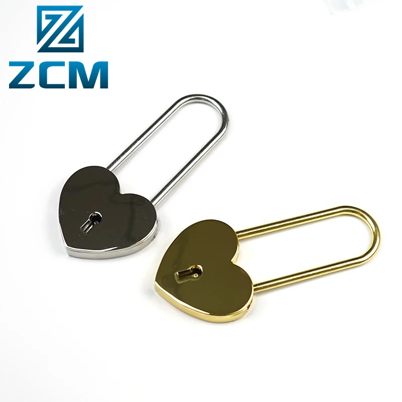 Custom Made Heart Shape Gift Lock Brass Padlocks for Luggage Bag Gold Padlock Manufacturing