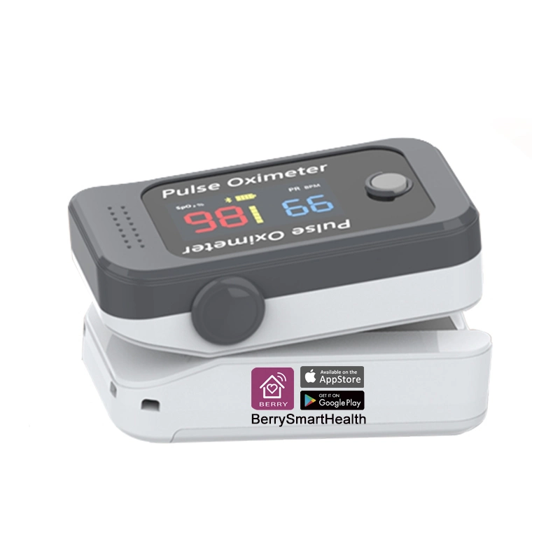 LCD Display Screen Bluetooth Pulse Oximeter Bm1000c with Ce and FDA