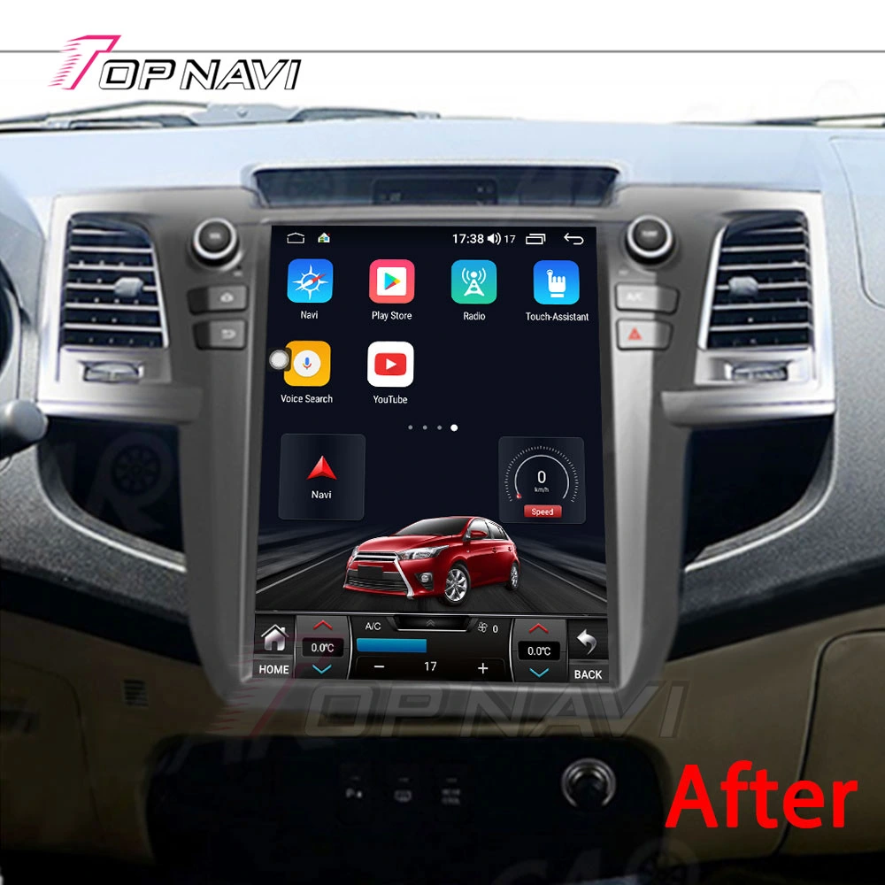 Android Touch Screen Car Video Player for Toyota Fortuner 2005 2006 2007 2008 2009 2010 2011 2012 2013 2014 2015 with GPS Navigation