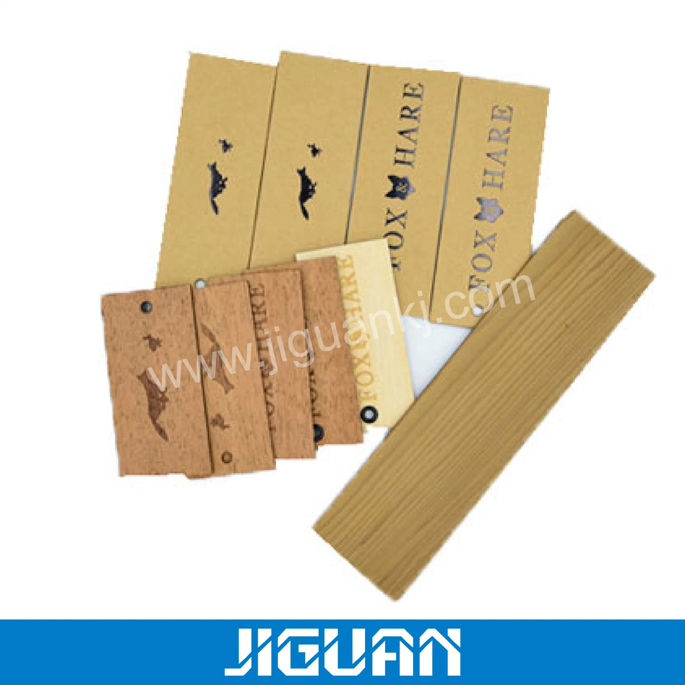 Wood Grain Color Hanging Tag of Garment Clothes Store Industry