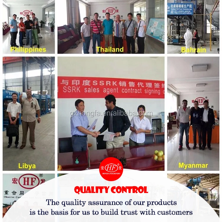 Qingdao Hf Qt5-15s Cement Color Paving Block Making Machine Holland Brick Machine