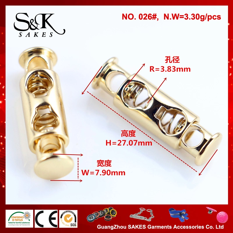 Classical Anti-Brass Color Metal Zinc Alloy Stopper for Clothes