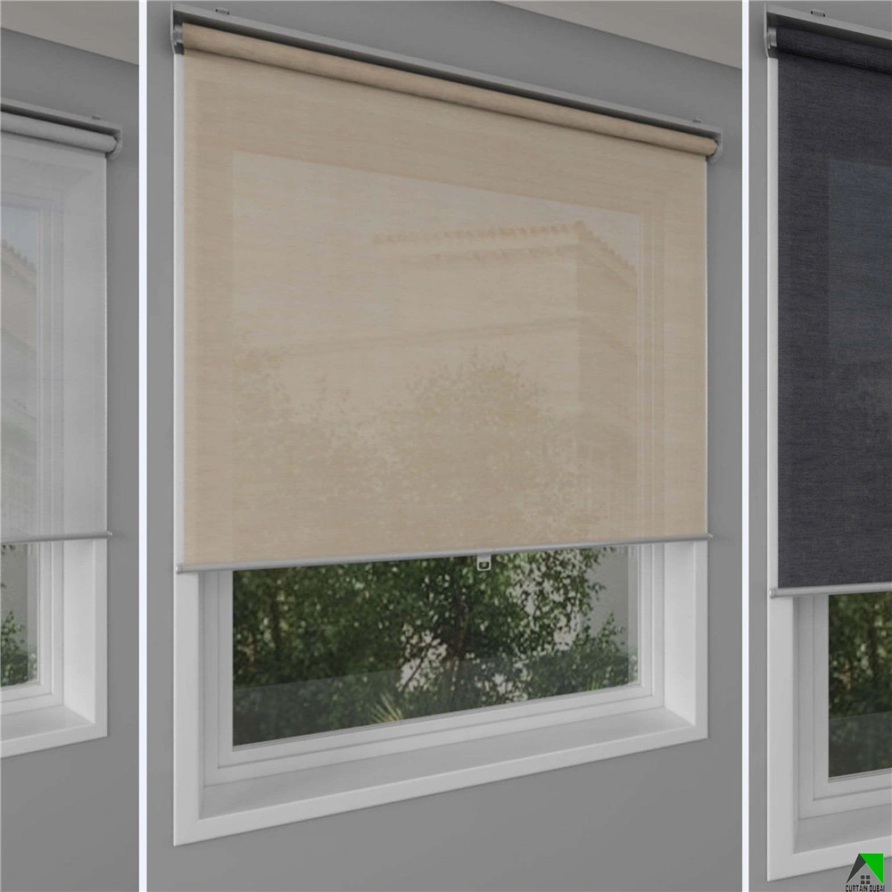 Breathable Sunscreen One Way Vision Roller Window Blinds Fireproof Roller Shades Waterproof Shower Roller Blinds