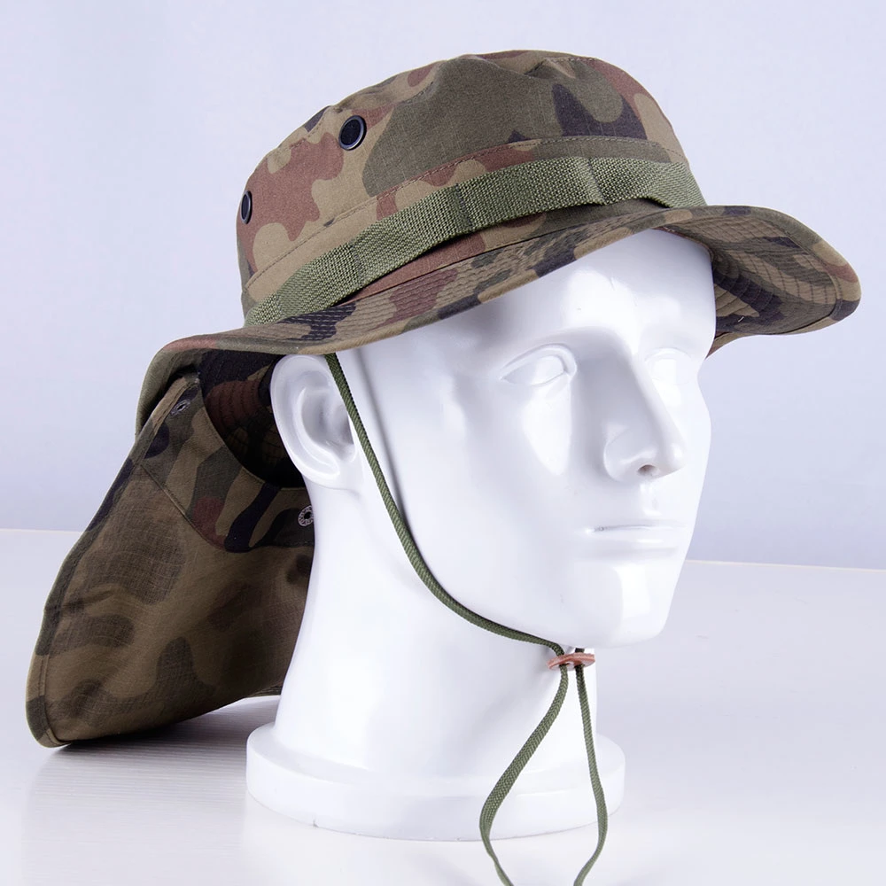 Large Stock Men Sun Protection Tactical Hunting Cap Outdoor Hiking Camouflage Bonnie Hat