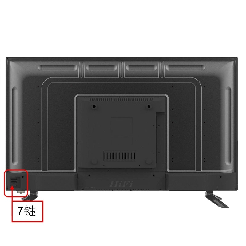 Commerce de gros d'Usine Nouvelle 24"32"38,5"43" 50"55" haut-parleurs hi-fi de la musique TFT LCD modèle analogique ou numérique de l'écran de télévision du système Smart TV LED LCD Dled Android