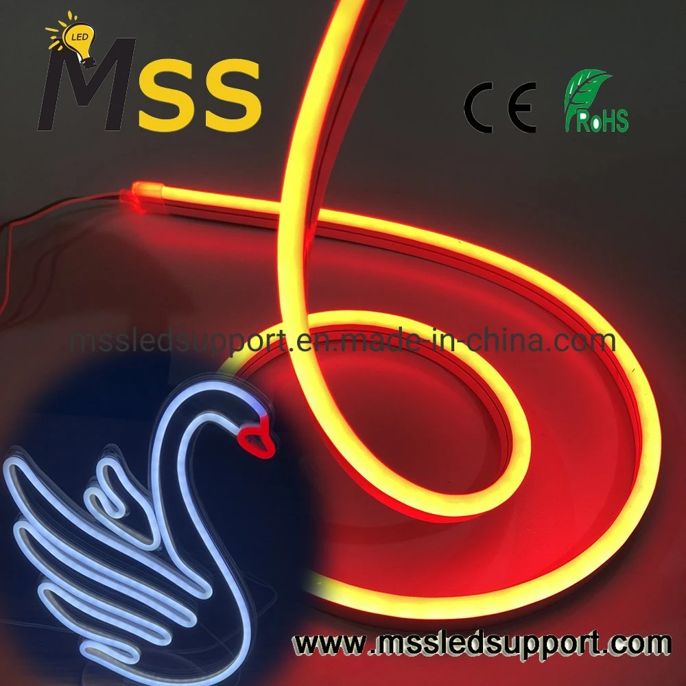 LED Neon Flex DV12V 120 LEDs laterales cantar 2835 Material de silicona para firmar el logotipo de la luz de neón