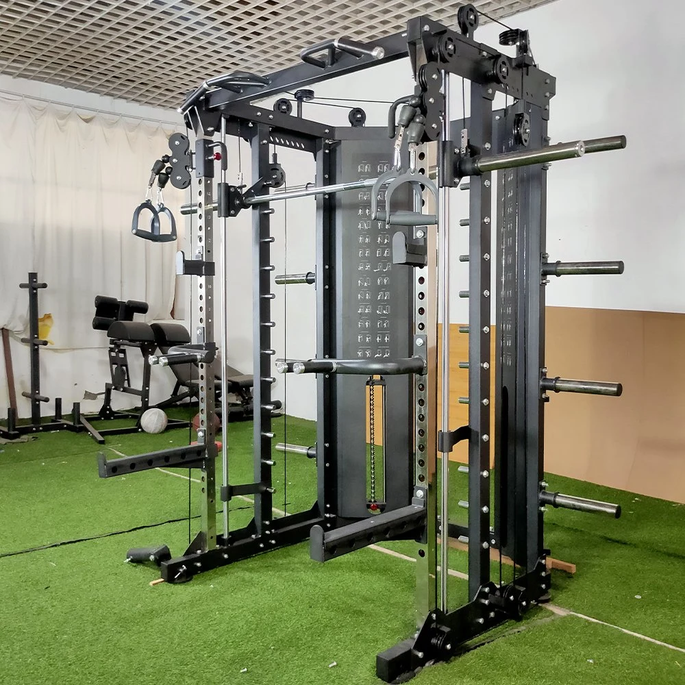 Newly Designed Multi-Functional Combination Smith Machine Fitness Equipment