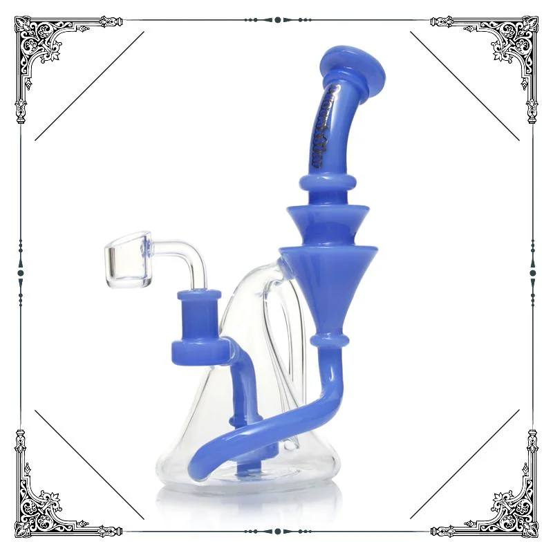 Phoenix Wholesale 8 pouces petit fumage tête de pipe d'eau verre Barboteur verre Recyler huile DAB Rig avec Quartz de 14 mm Usine