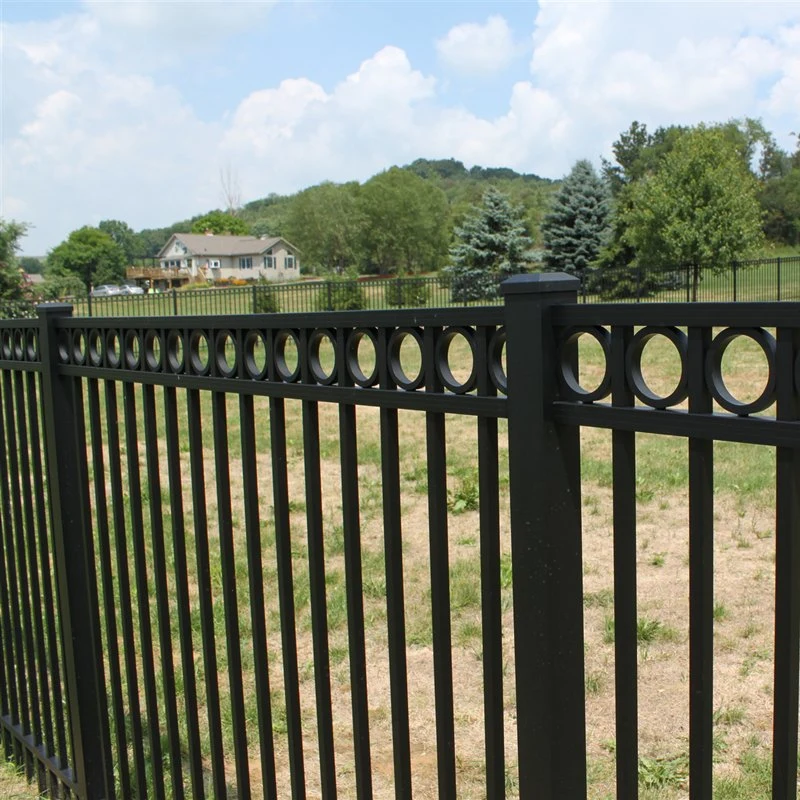 Powder Coated Security Fence Aluminum Fence Panel Steel Fence Garden Fence