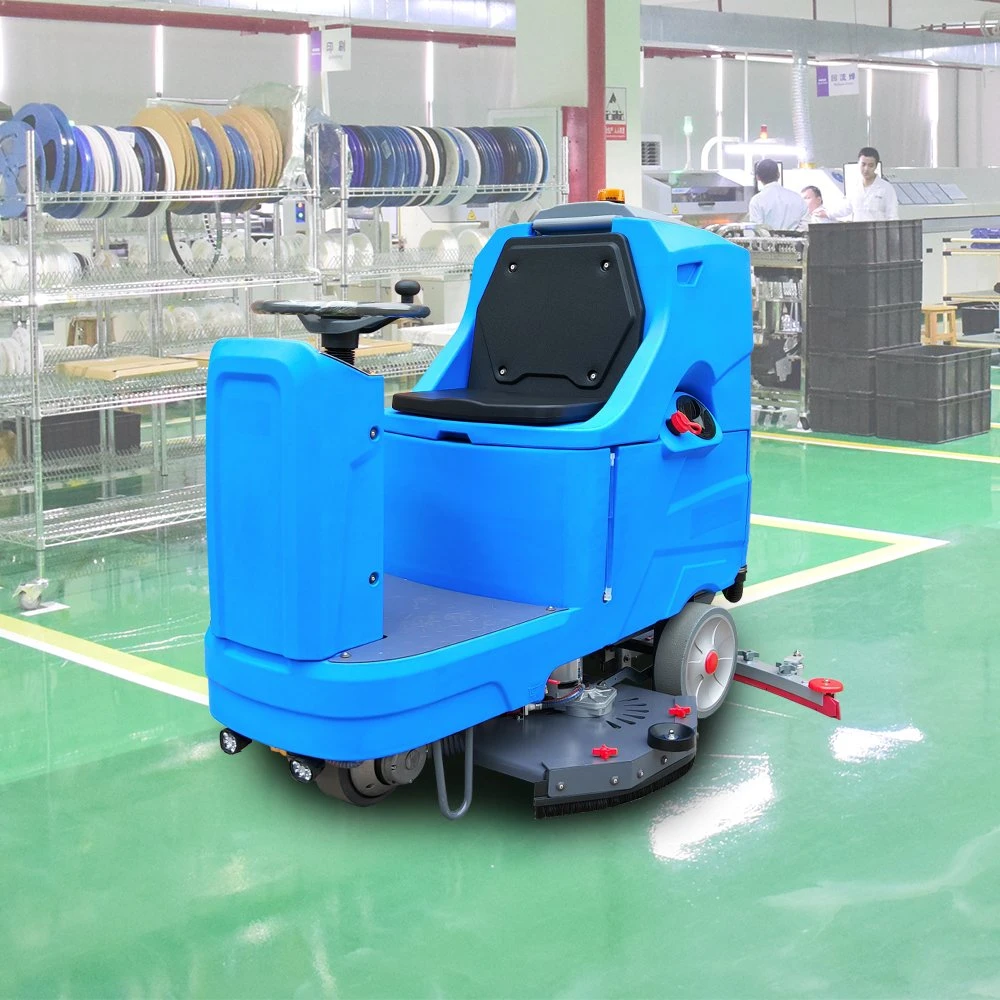 Office Building Hospital Sanatorium Industrial Double Brush Ride-on Cleaning Equipment Floor Scrubber