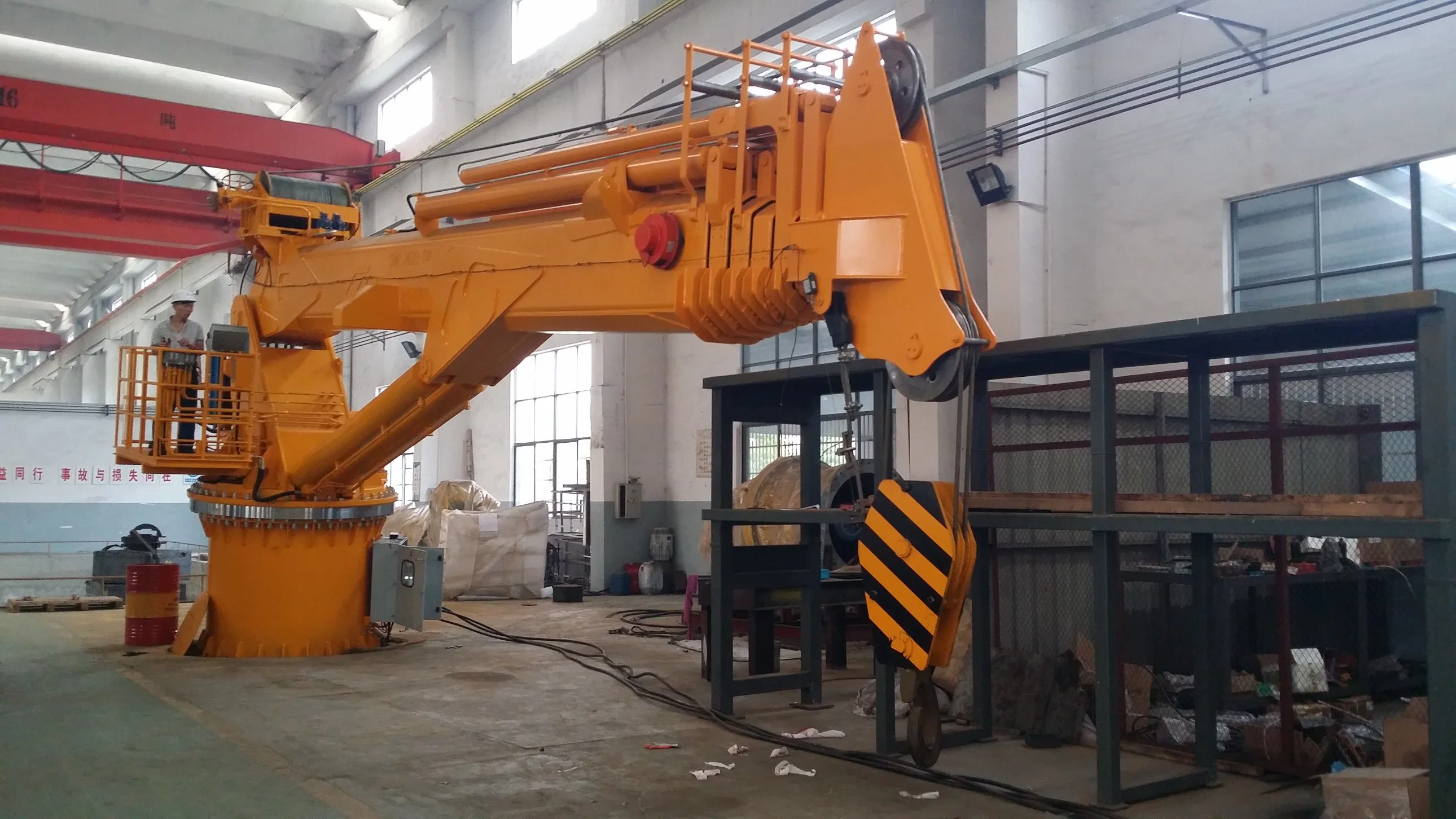 Telescopic Boom Crane Marine Deck Crane Hydraulic Crane