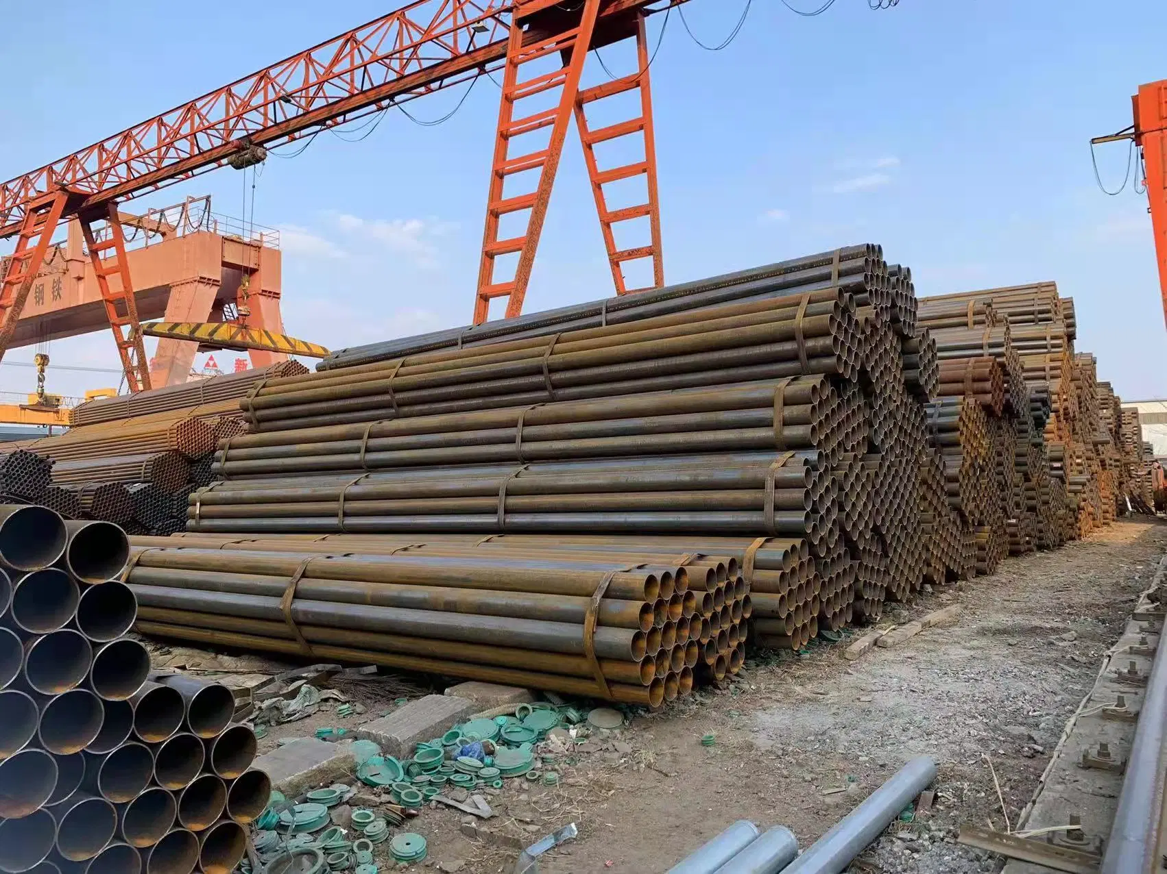 Factory Price ASTM A53 Sch A105 Gr. B Ms Seamless Steel Pipe Welded ERW Hot Rolled Carbon Steel Pipe for Oil Pie Gas Pipeline