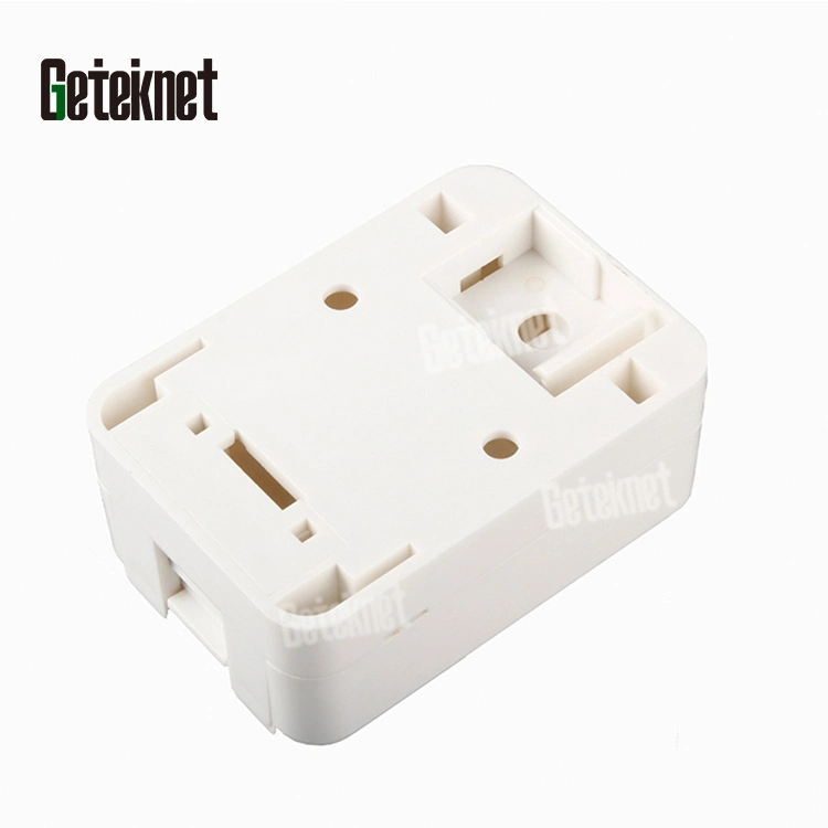 Gcabling RJ45 Cat5e CAT6 CAT6A UTP Us Single Gang Surface Wall Mounted Box with Shutter