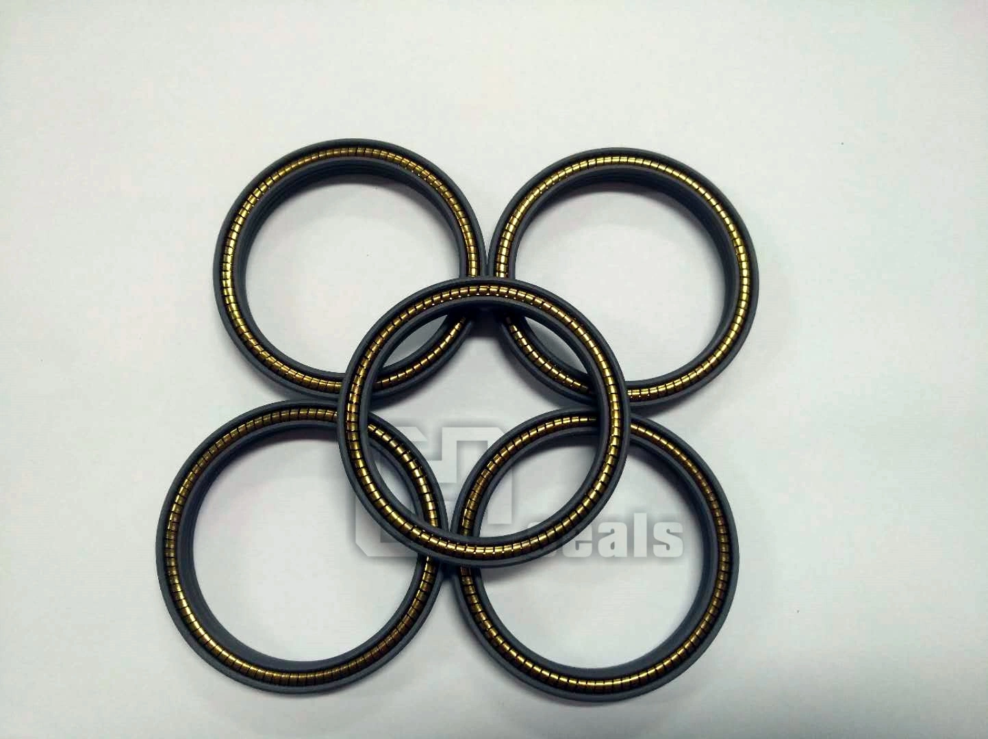 Carbon Spring PTFE Seals, PTFE, Carbon Filled PTFE, Spring Energized PTFE Seals