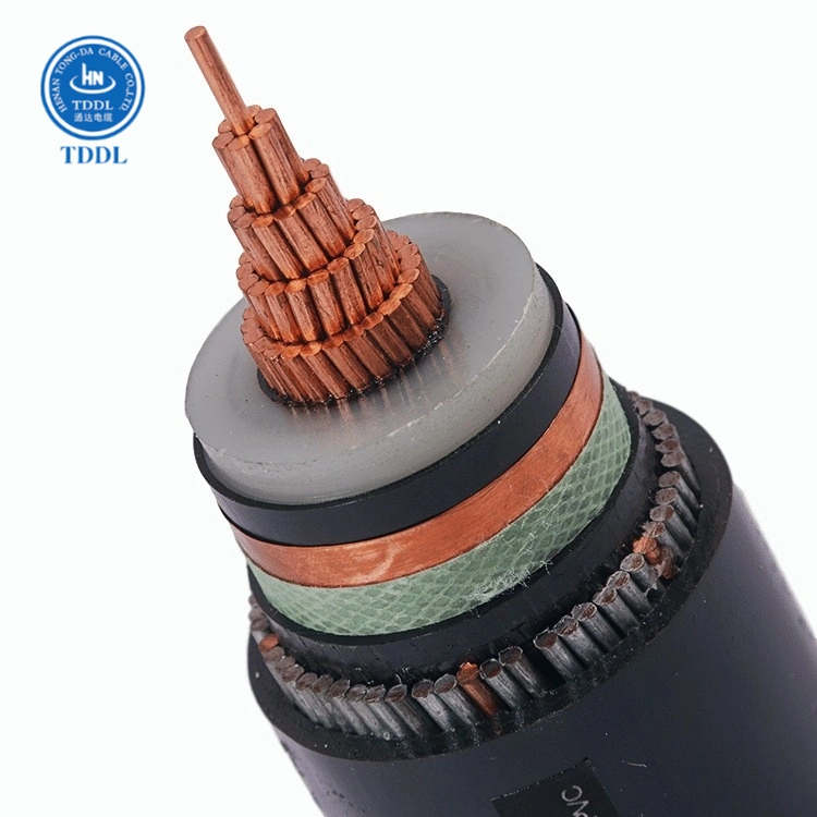 Copper Cu XLPE Insulated Mv Armoured Cable Stainless Steel Tape Armour One Phase High Tension Power Cable