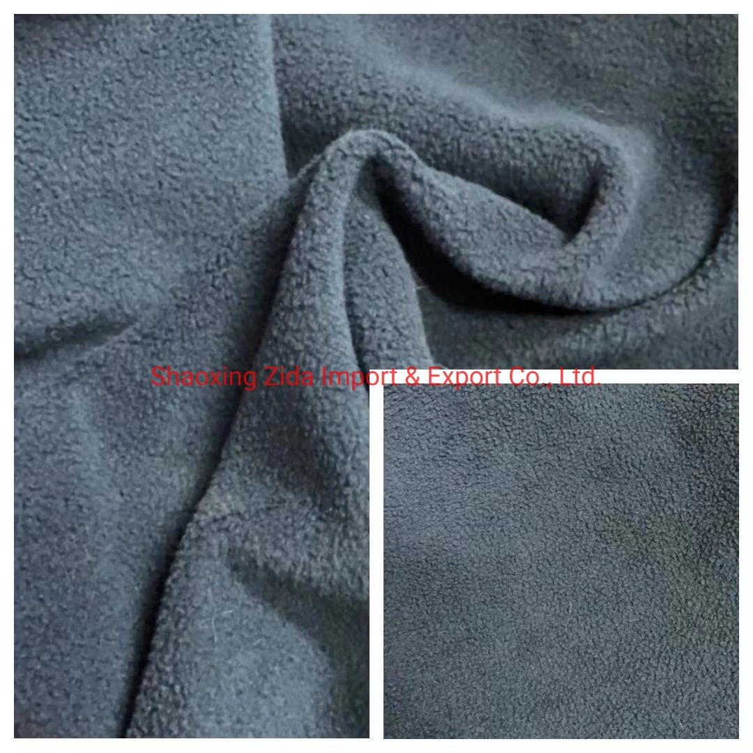 100%Polyester DTY150d/288f Two Side Brush and Single Side Anti-Pilling Polar Fleece Fabric