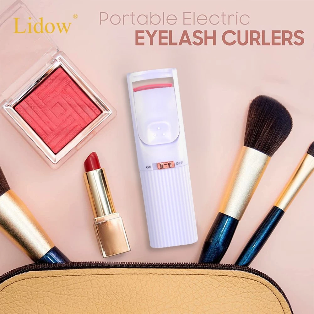 Lidow Portable Mini USB wiederaufladbare Make-up Wimpernkurbeln Werkzeuge elektrisch Beheizte Wimpernkugelschürfchen für Frauen