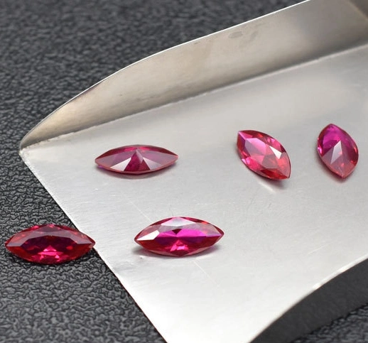 Hot Sale Marquise Cut 5# Ruby Polished Gem Stone Price in China