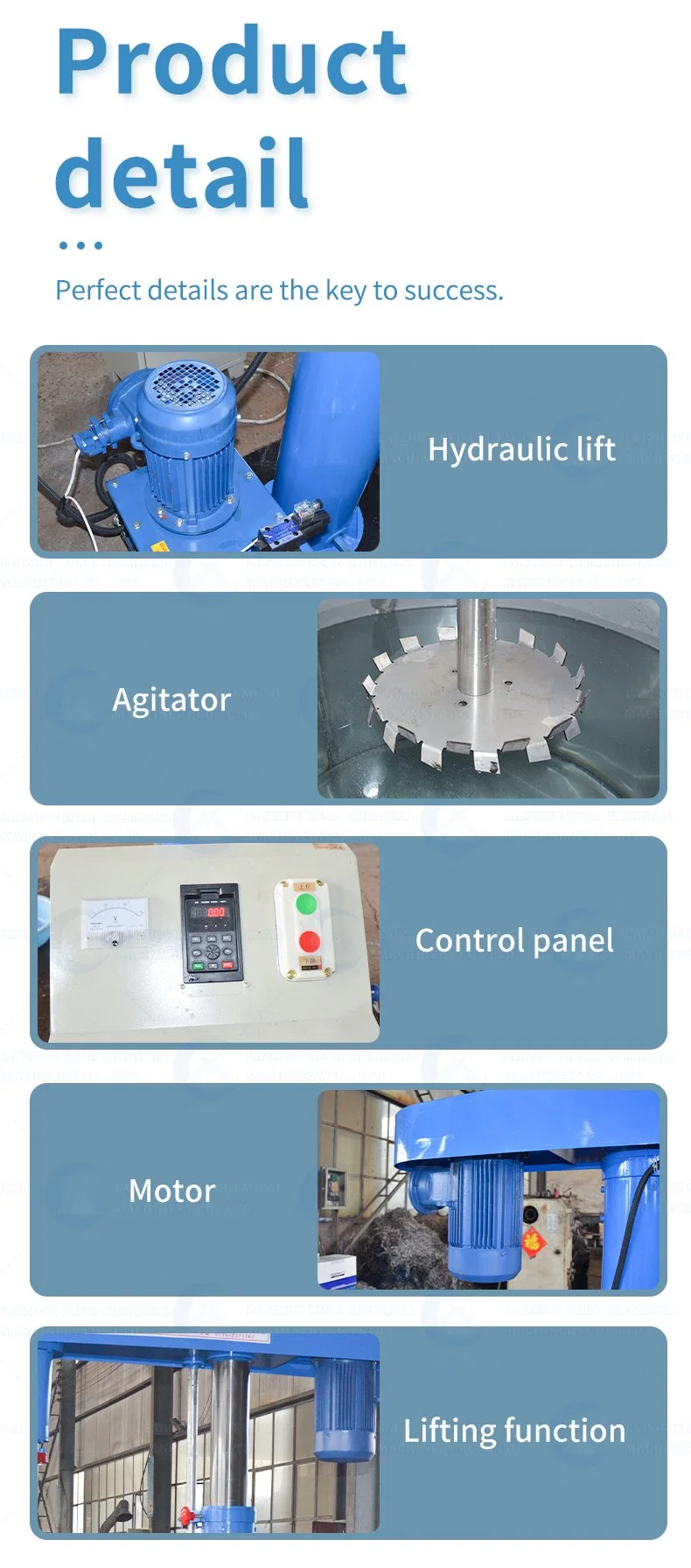 Hydraulische Hebe-Hochgeschwindigkeits-Dispergiermaschine für Lackfarbe Mischer