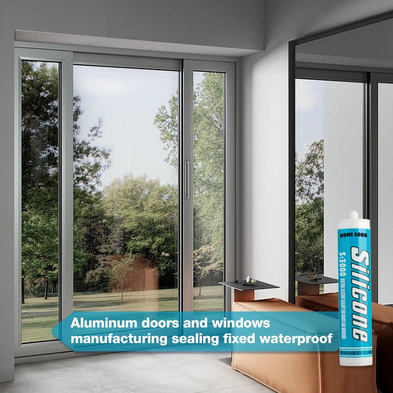 Neutral Aluminum Door and Window Glass Weather-Resistant Sealant Weather-Resistant Caulking Adhesive Non-Corrosive Polymer Vulcanized Silicone Rubber