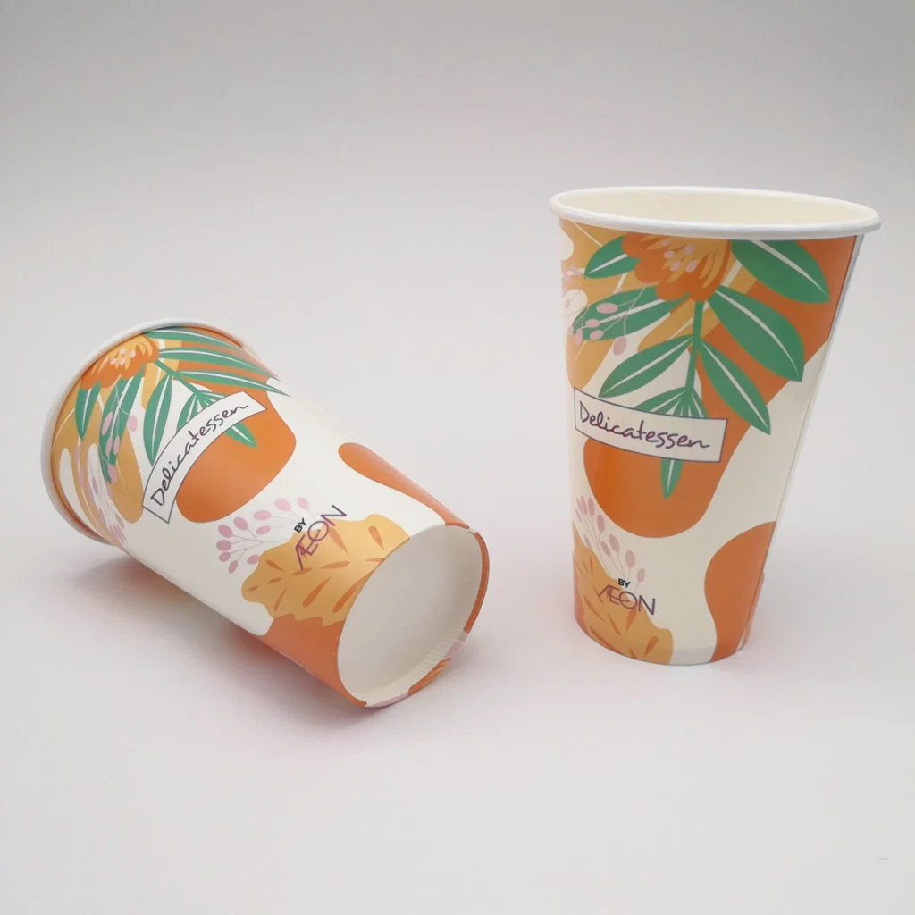 Disposable Cold Drink Coffee Cups Paper Cups with Lid