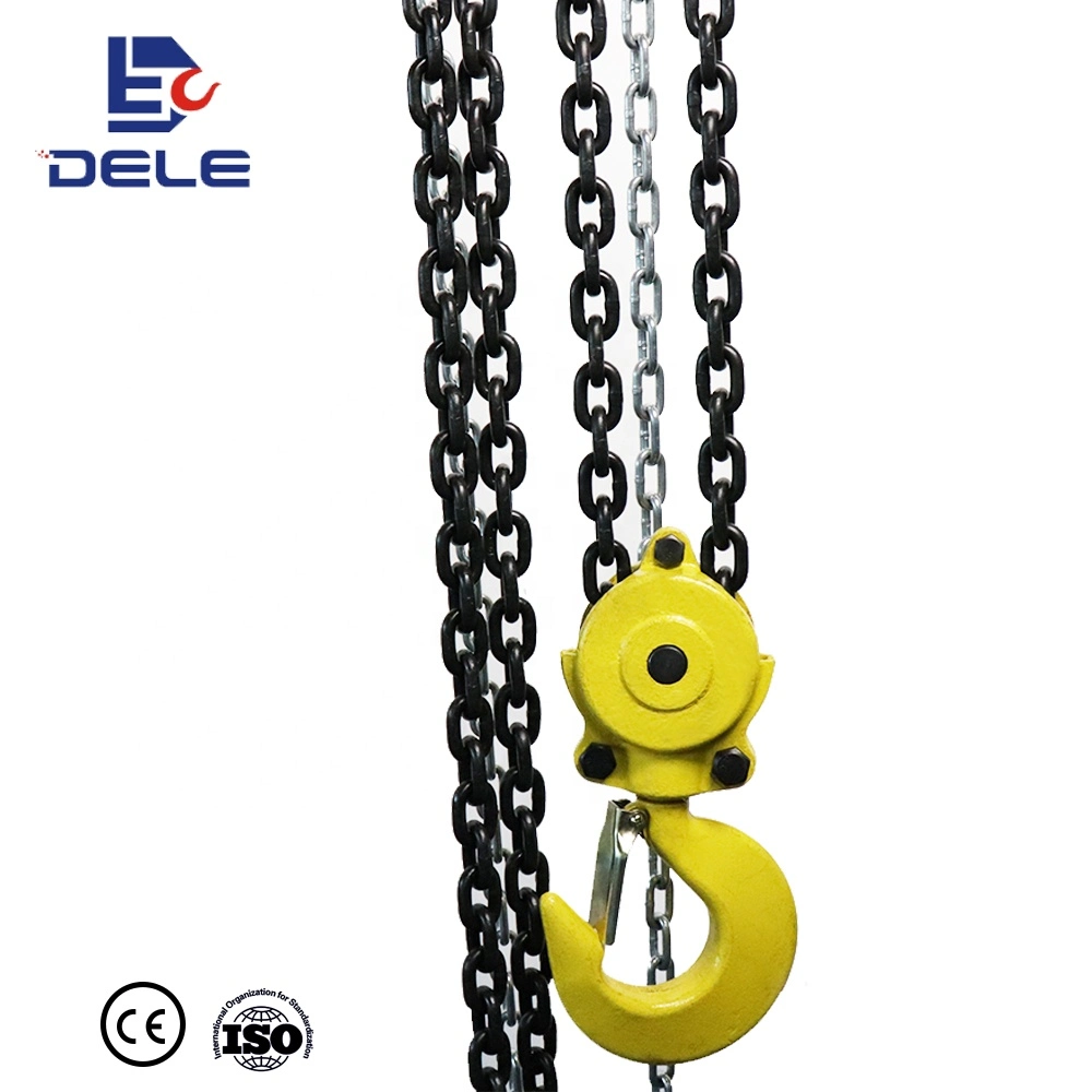 Deld VC 15t levage manuel chaîne Hoist roulement à billes bon Bloc de poulie de chaîne manuelle de qualité