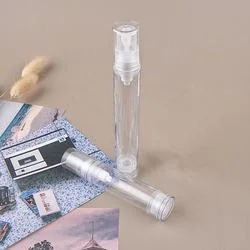 15ml RTS como Mini plástico transparente bomba de Perfume botella Envasado cosmético con pulverizador de PP