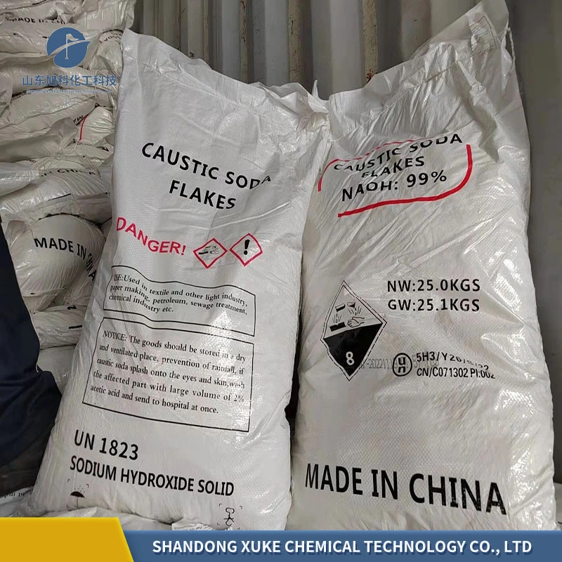 China Factory Supplier cáustico Soda Flakes/Perlas /hidróxido de sodio 99% CAS 1310-73-2