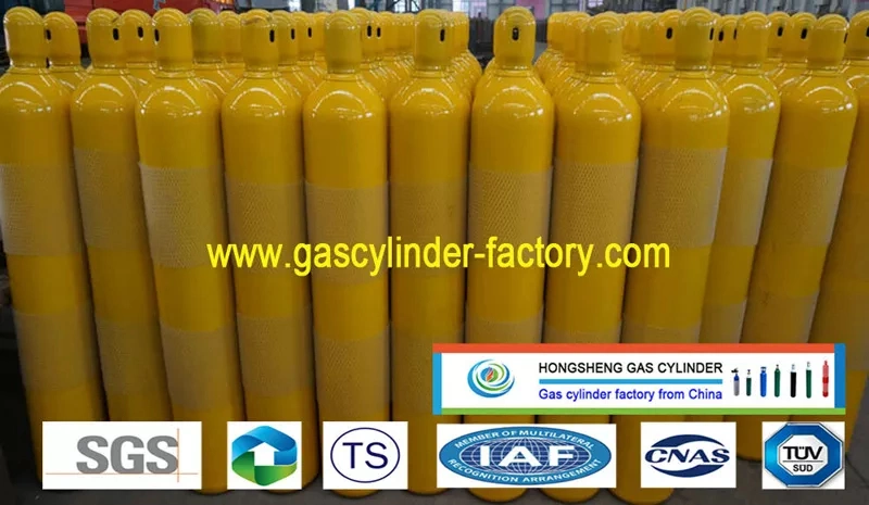 68L CO2 150bar High Pressure Vessel Seamless Steel Carbon Dioxide Gas Cylinder